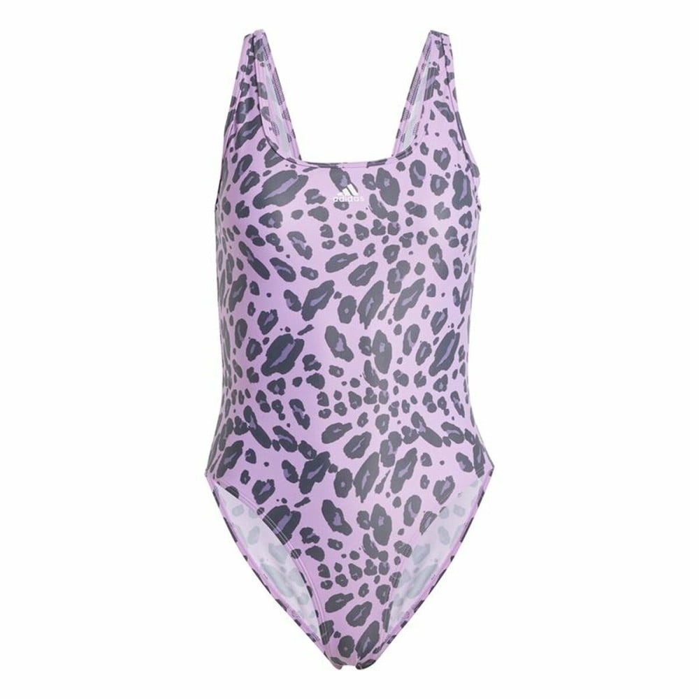 Women’s Bathing Costume Adidas Essentials Animal Print Pink