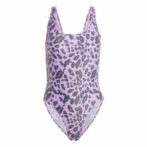 Damen Badeanzug Adidas Essentials Animal Print Rosa