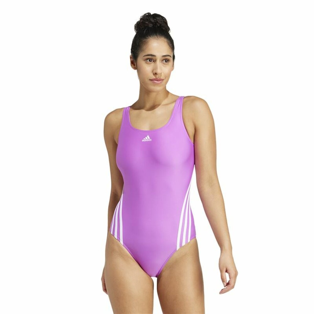 Women’s Bathing Costume Adidas 3 Bandas Purple