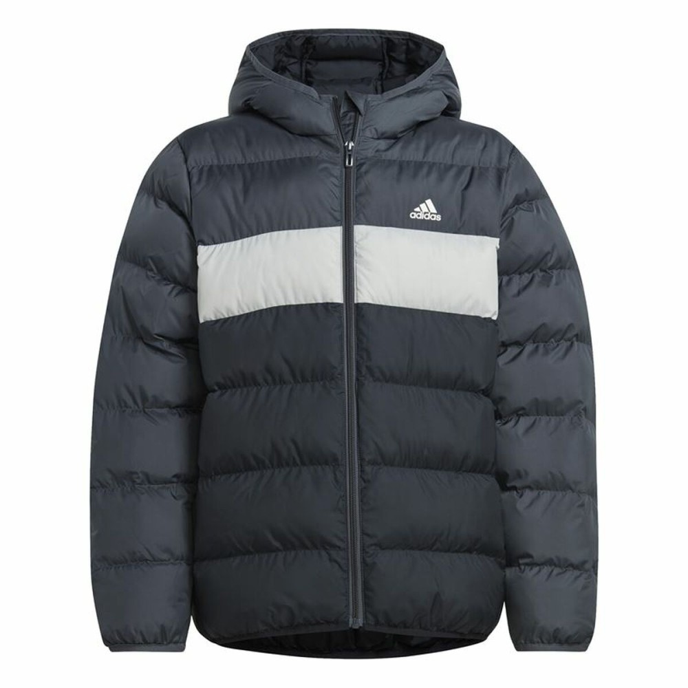 Veste de Sport pour Enfants Adidas Cazadora Synthetic Down Infantil Noir Gris