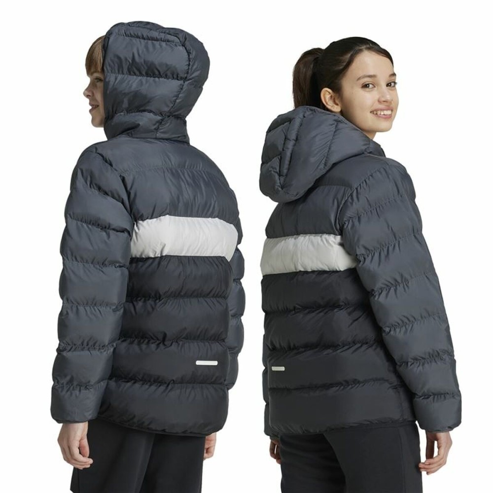 Veste de Sport pour Enfants Adidas Cazadora Synthetic Down Infantil Noir Gris
