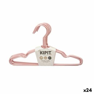 Set of Clothes Hangers Metal Silicone 9,5 x 0,3 x 18 cm (24 Units)
