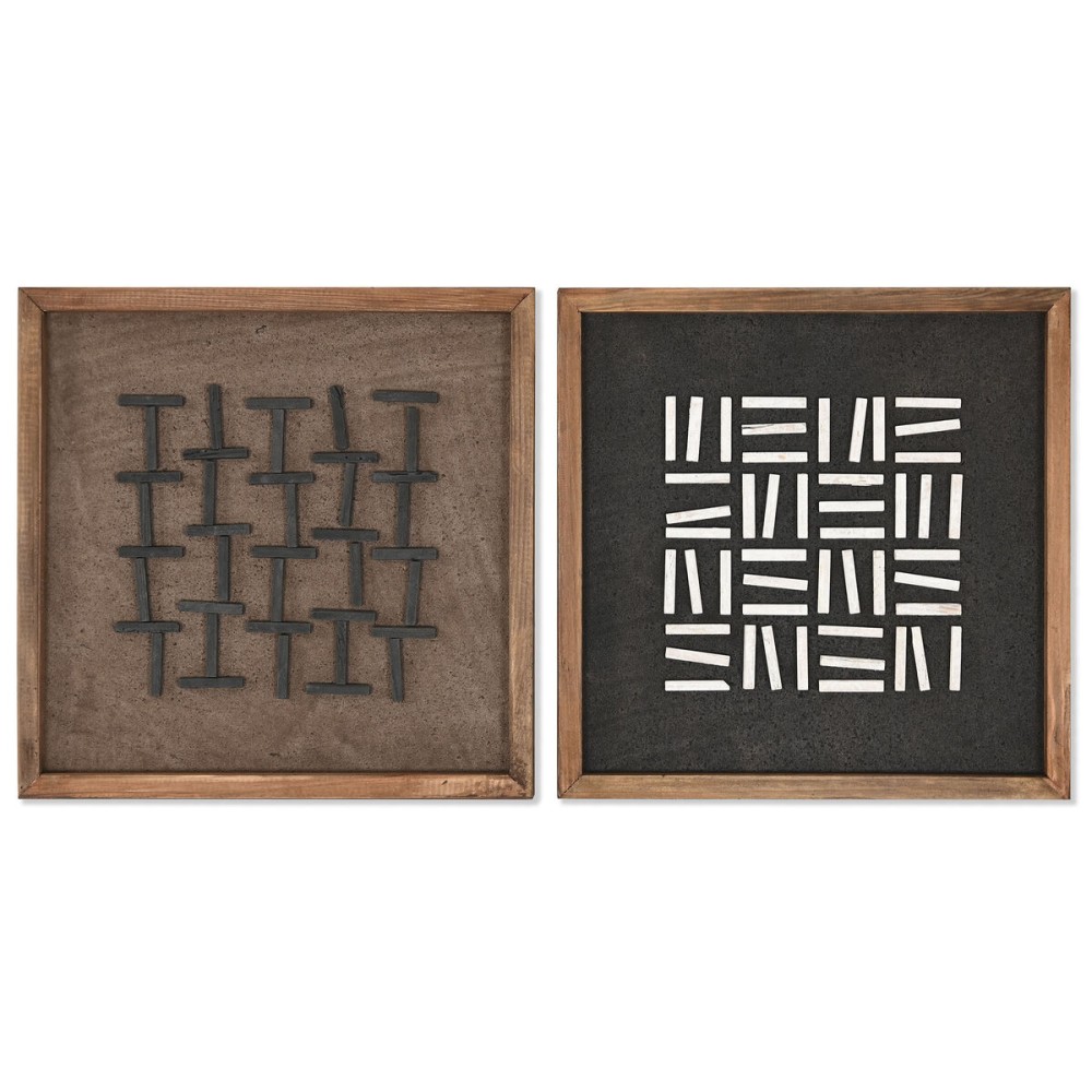 Painting Home ESPRIT Modern 40,2 x 4 x 40,2 cm (2 Units)