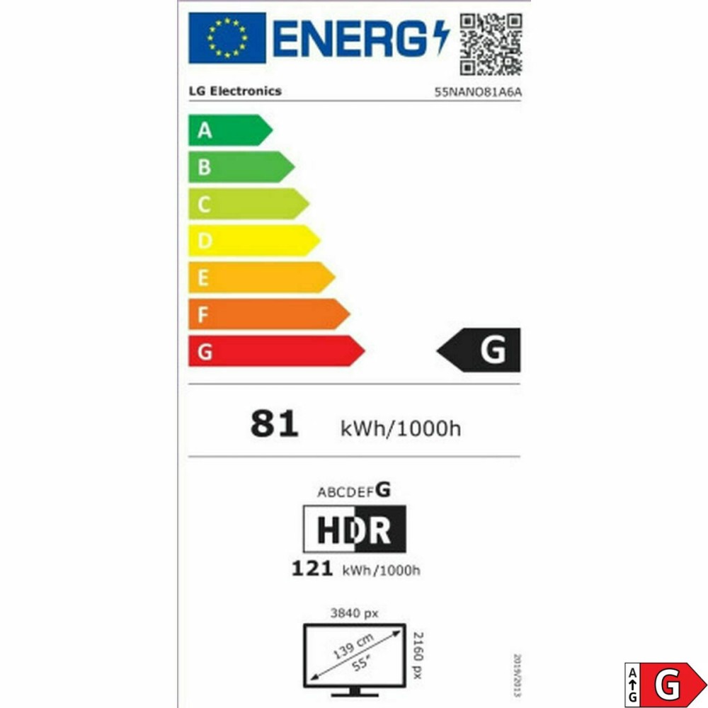TV intelligente LG 55NANO81A6A.AEU 4K Ultra HD 55" LED