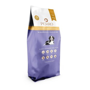 Futter PERRO Junior Beef Rindfleisch 9 kg Welpe/Junior 900 g