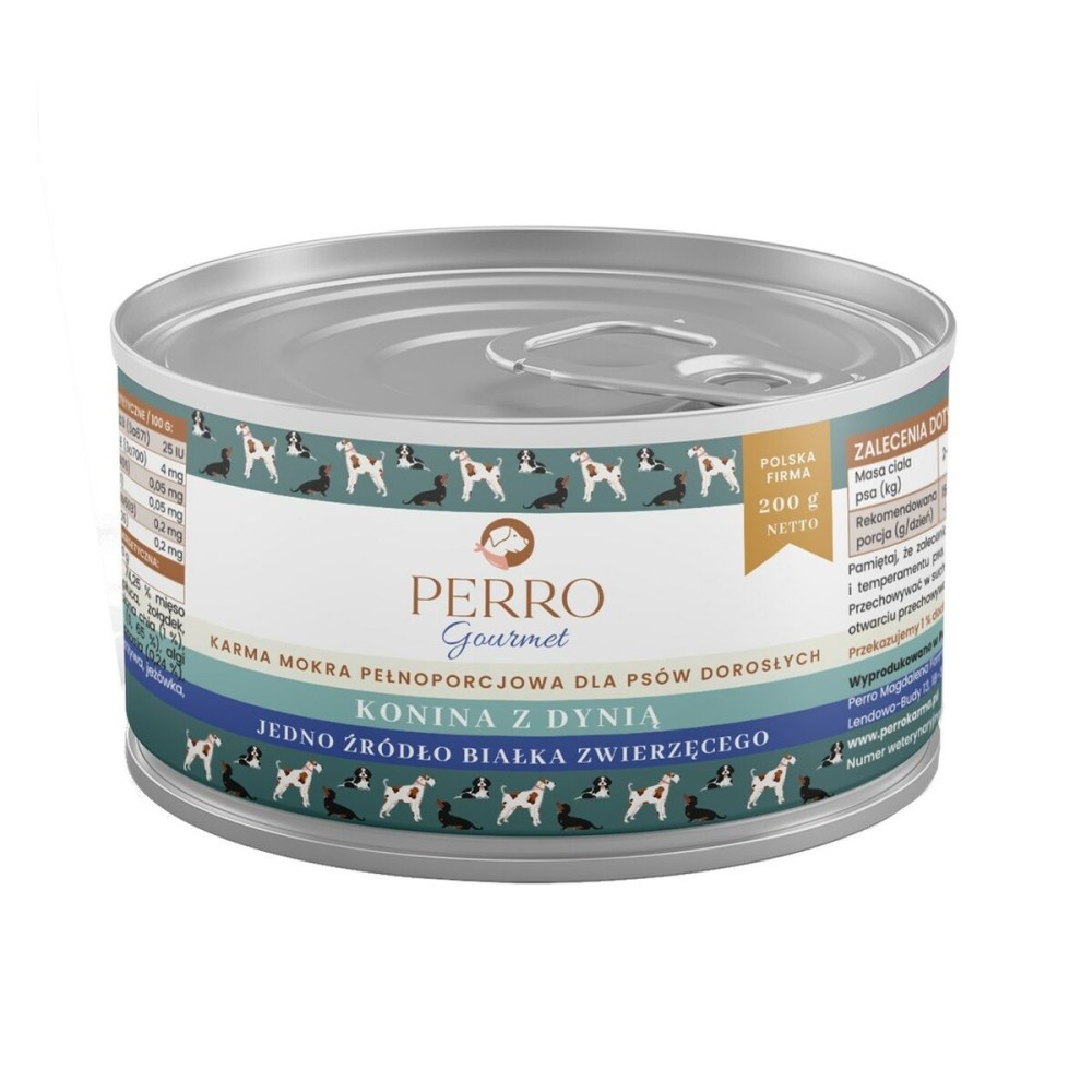Nassfutter PERRO Gourmet Horsemeat with pumpkin 200 g