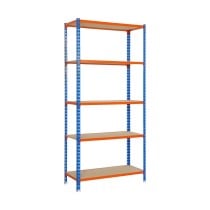 Regal Simon Rack Maderclick 5/400 750 kg Metall 5 Regale Spanplatte (180 x 90 x 40 cm)