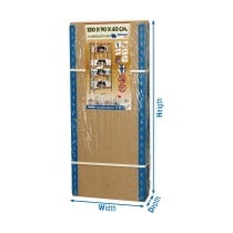Shelves Simon Rack Maderclick 5/400 750 kg Metal 5 Shelves Particleboard (180 x 90 x 40 cm)