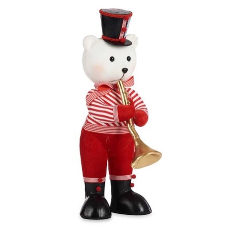 Figurine Décorative Ours Trompette Multicouleur