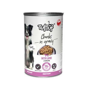 Nassfutter Tuftuf Chunks in gravy with lamb Lamm