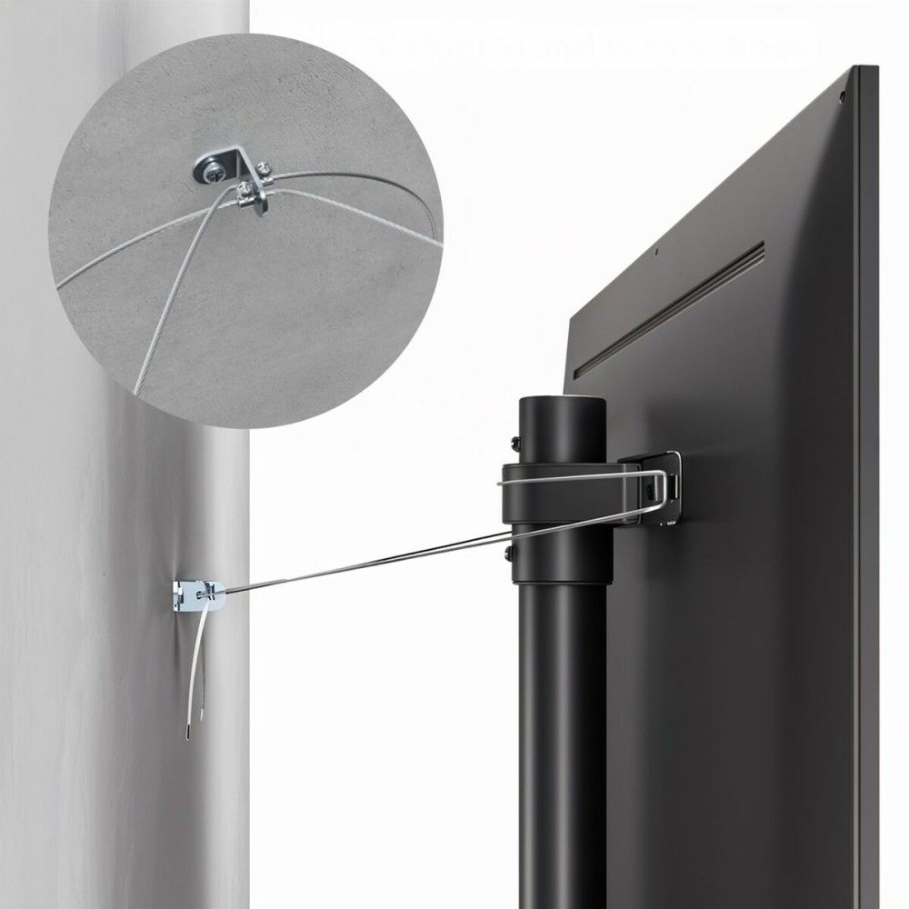 Support TV au sol MacLean MC-494 70" 40 kg