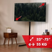 Support TV au sol MacLean MC-494 70" 40 kg