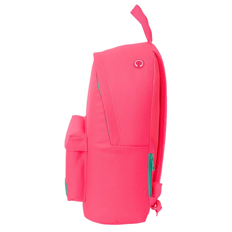 Laptop Backpack Nait Nait Fluor Pink 31 x 41 x 16 cm