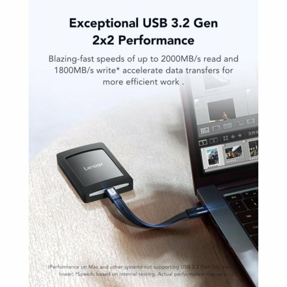 Externe Festplatte Lexar LSL500M001T-RNBNG Schwarz 1 TB