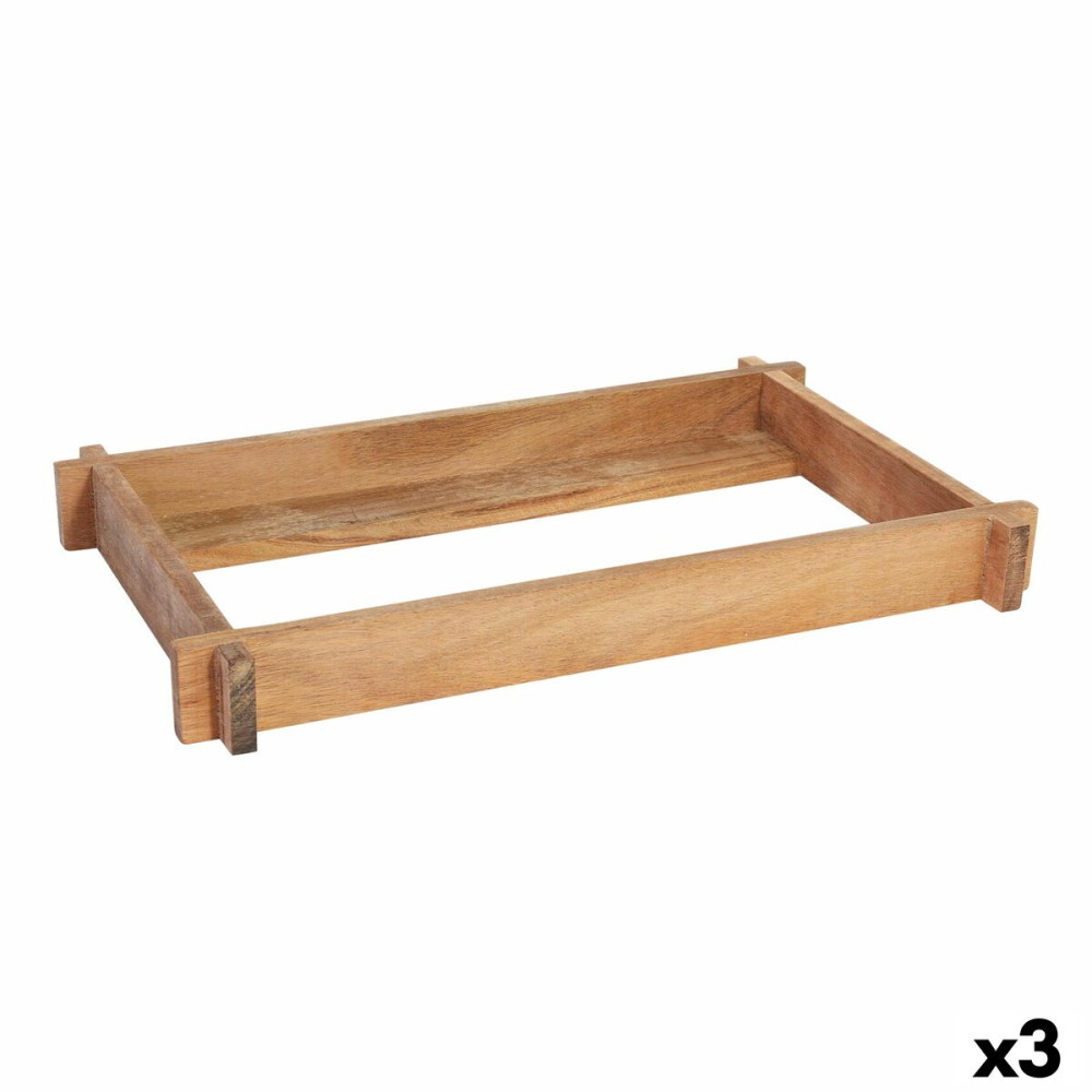 Plateau de service Viejo Valle Acacia 32,5 x 17,5 x 4 cm (3 Unités)