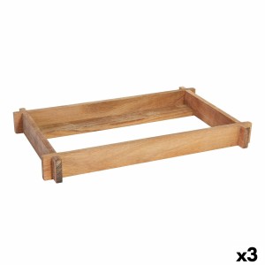 Plateau de service Viejo Valle Acacia 32,5 x 17,5 x 4 cm (3 Unités)