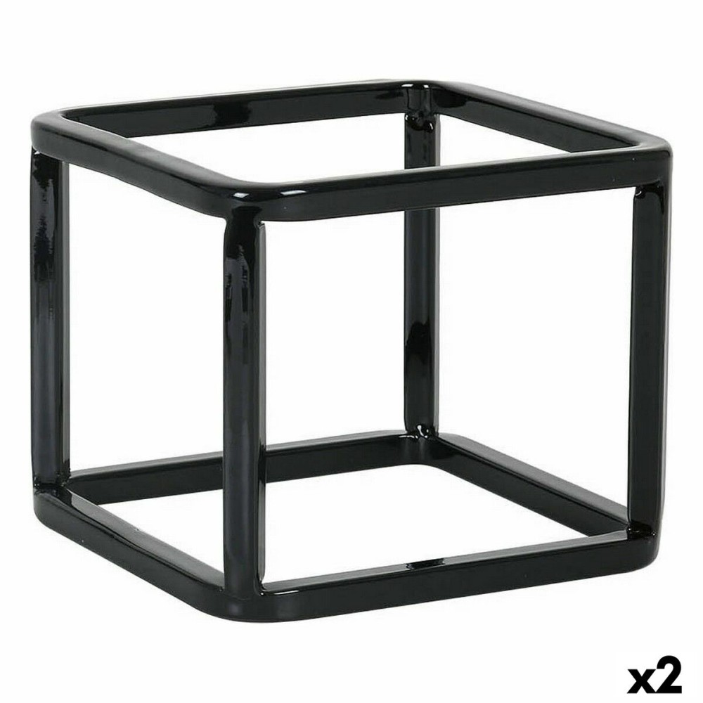 Kitchen Utensils Stand Inde Metal 12 x 12 x 10 cm Multi-purpose basket (2 Units)
