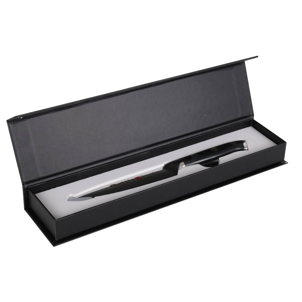 Kitchen Knife Quttin Damaskus Black Silver 12 cm (2 Units)