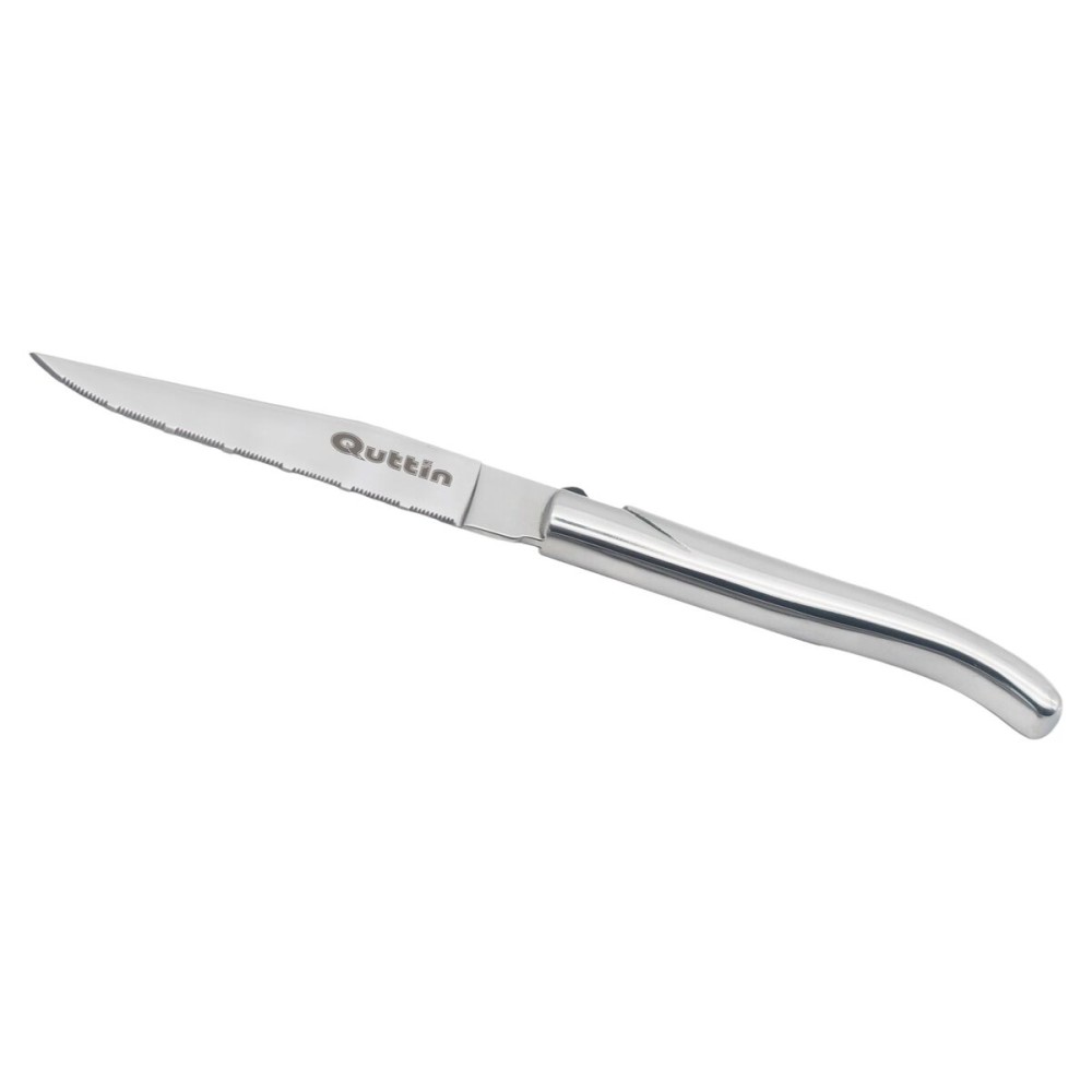 Meat Knife Quttin Kobe Silver 10,5 cm (12 Units)