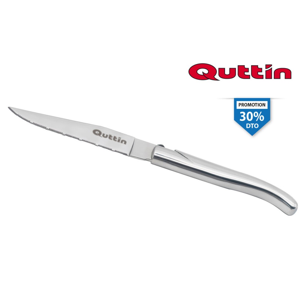 Fleischmesser Quttin Kobe Silberfarben 10,5 cm (12 Stück)