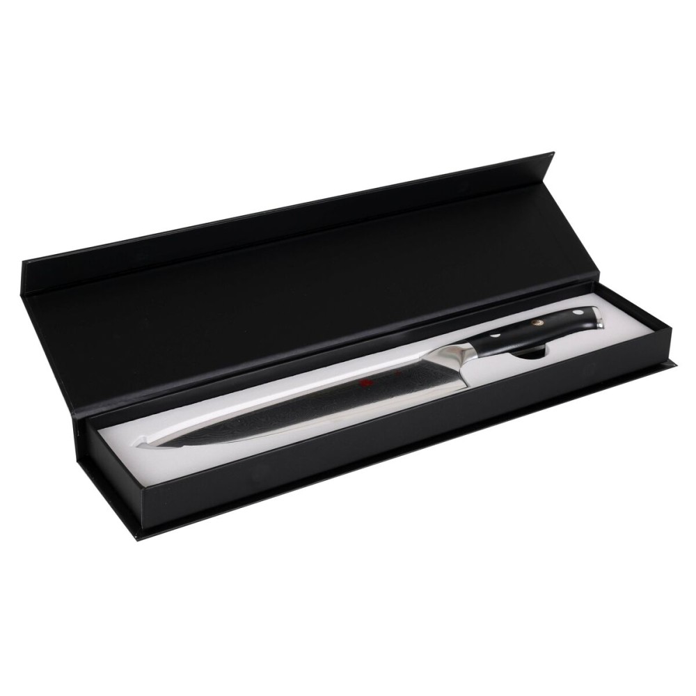 Couteau de cuisine Quttin DAMASKUS Noir Argenté 20 cm (2 Unités)