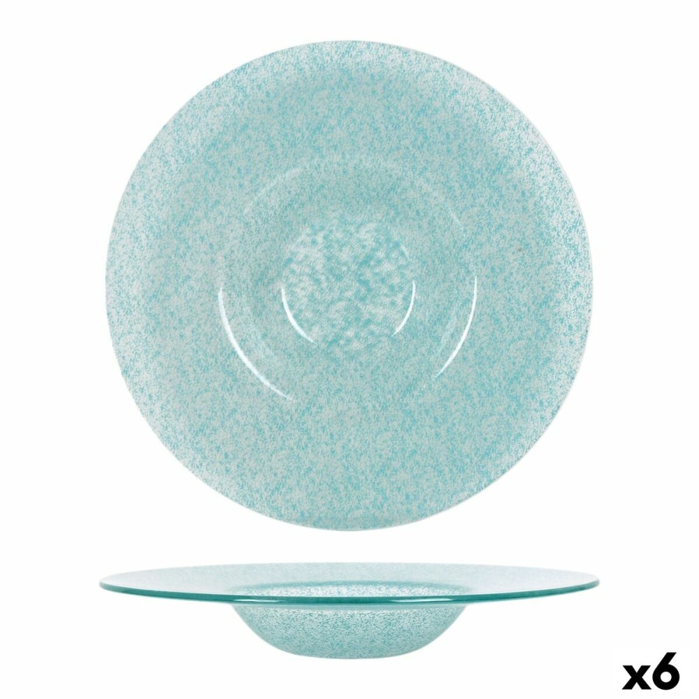 Assiette creuse Samaritaine Turquoise Ø 30 cm (6 Unités)