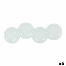 Tablett für Snacks 37 x 11 cm (6 Stück)