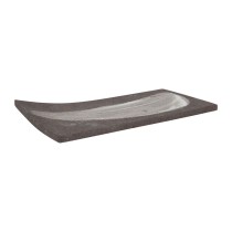 Tablett für Snacks Krakatoa rechteckig 24 x 12 x 1 cm (3 Stück)
