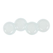 Tablett für Snacks 37 x 11 cm (6 Stück)