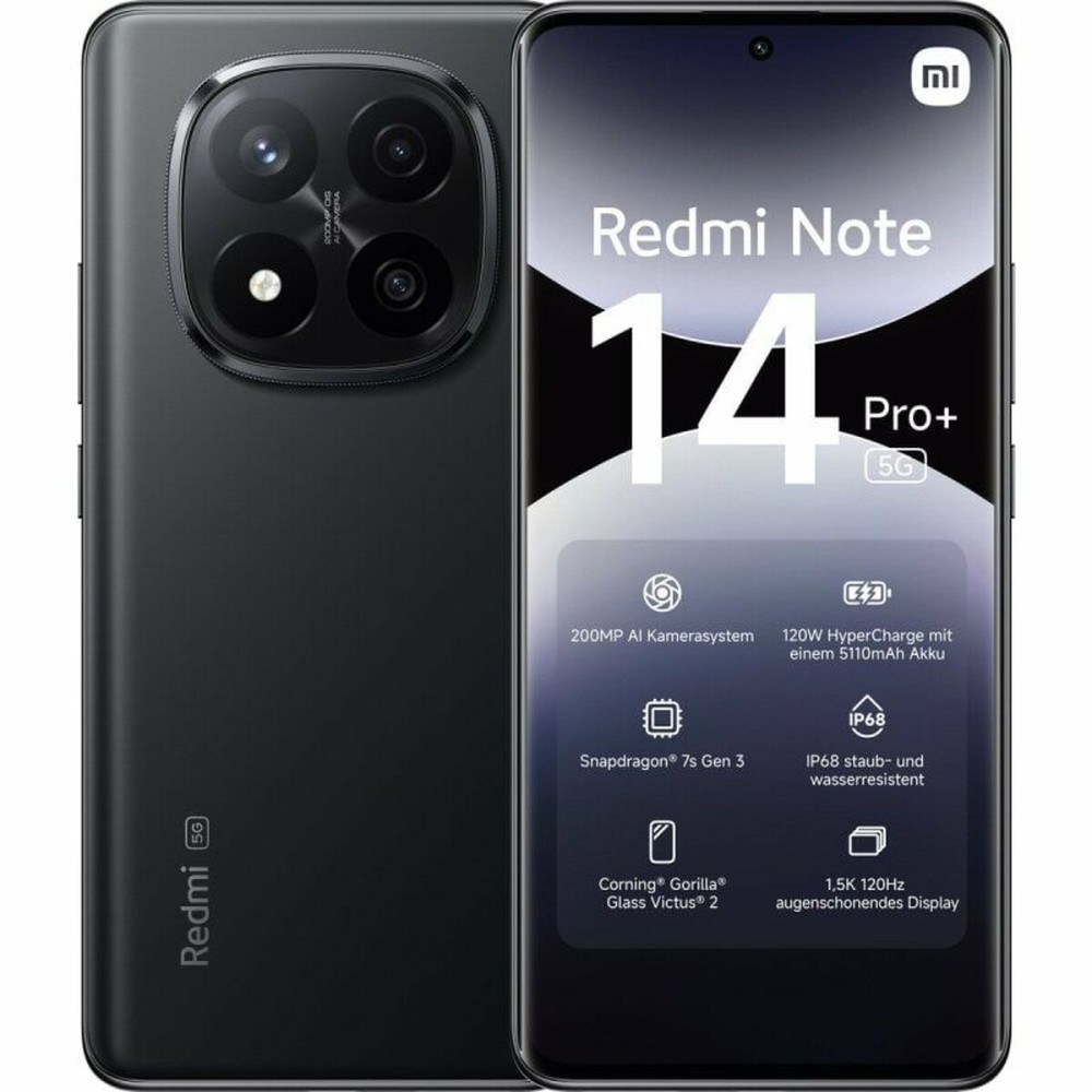 Smartphone Xiaomi Redmi Note 14 Pro+ Octa Core 12 GB RAM 512 GB Black 6,67"