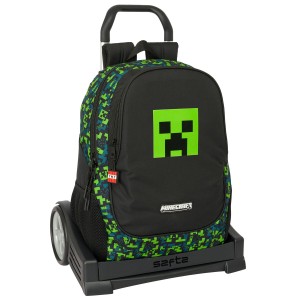 Cartable à roulettes Minecraft Tnt Multicouleur 32 x 44 x 16 cm
