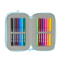 Triple Pencil Case Furby Blue 12,5 x 19,5 x 5,5 cm 37 Pieces