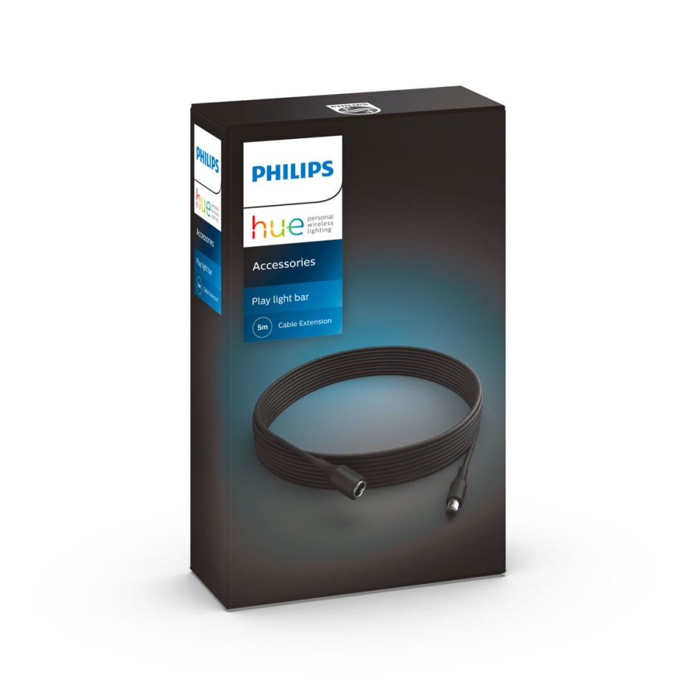 Extension Lead Philips 5 m Black