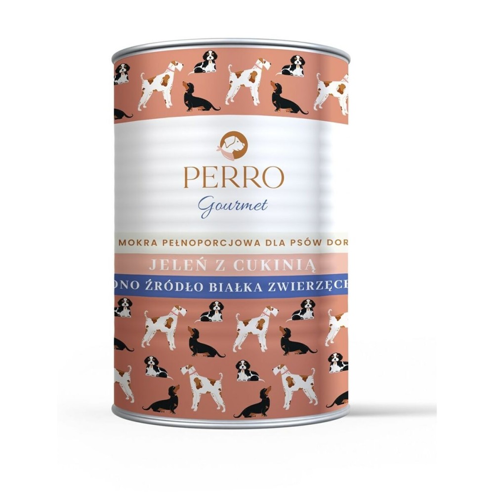 Alimentation humide PERRO Gourmet Deer with zucchini Cerf 400 g