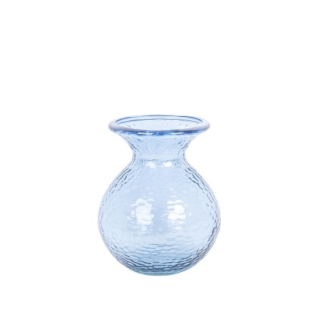 Vase Romimex Bleu verre recyclé 20 x 25 x 20 cm