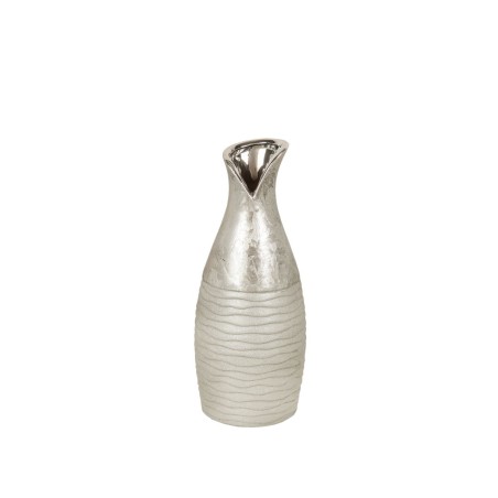 Vase Romimex Argenté Céramique 11 x 27 x 11 cm