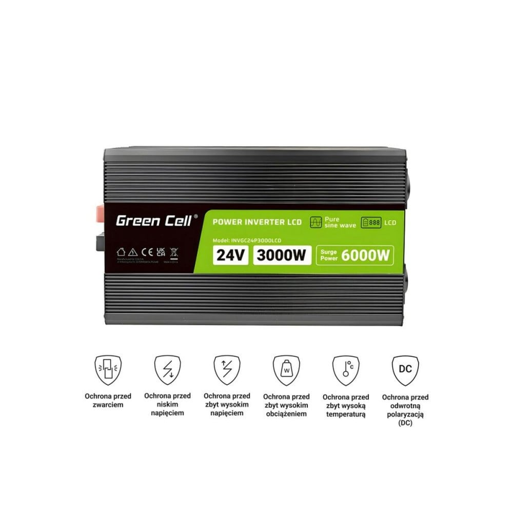 Current Adaptor Green Cell INVGC24P3000LCD 3000 W 1 Piece
