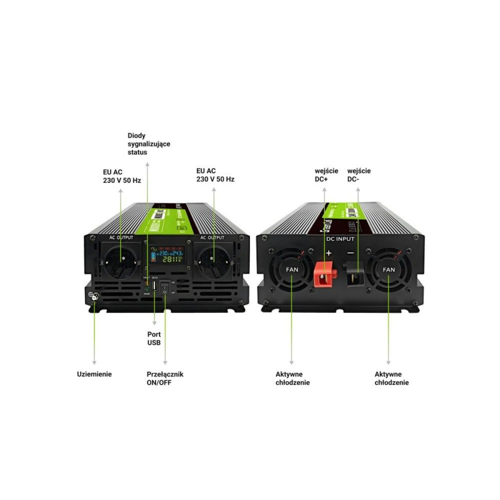 Current Adaptor Green Cell INVGC24P3000LCD 3000 W 1 Piece