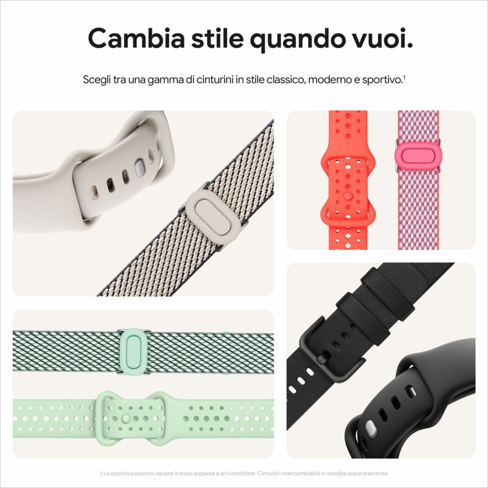 Smartwatch Google Schwarz Silberfarben 41 mm