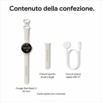 Smartwatch Google Schwarz Silberfarben 41 mm