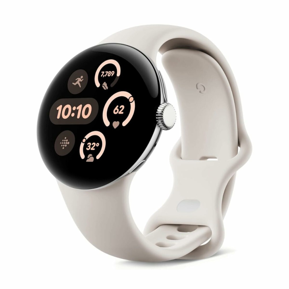 Montre intelligente Google Beige Argenté 41 mm