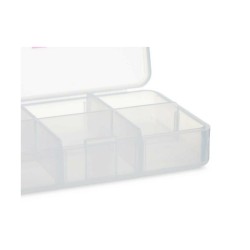 Pillbox with Compartments Transparent Plastic (11,5 x 18 x 2,2 cm) (12 Units)