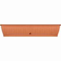 Jardinière auto-arrosante Garden ID Terre cuite 100 cm