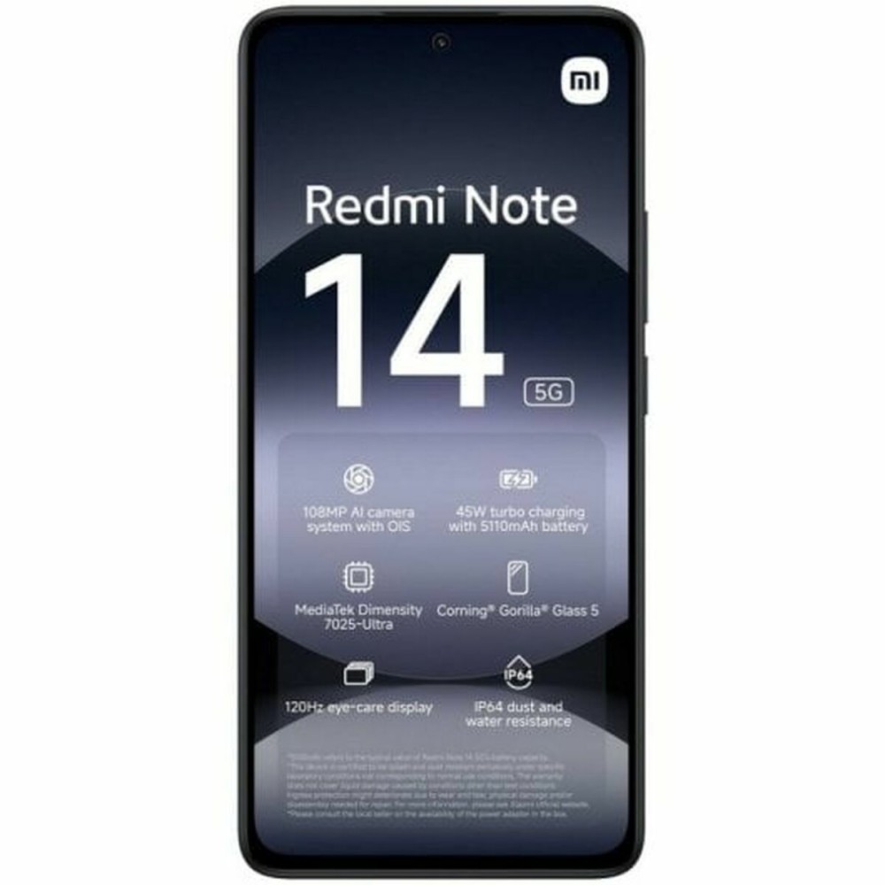 Smartphone Xiaomi Redmi Note 14 8 GB RAM 256 GB Black 6,67"