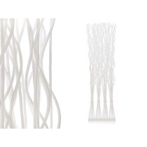 Paravent MJ84091-B Blanc Bois de saule 50 x 182 x 13 cm 4 Bouquets