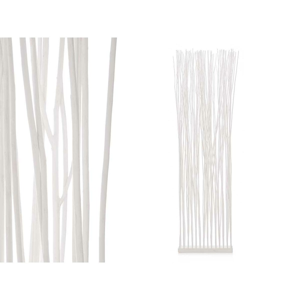 Paravent Varas Blanc Bois de saule 50 x 185 x 12 cm