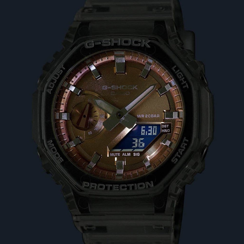 Men's Watch Casio G-Shock BRIGHT METALLIC - LIGHT BLUE (Ø 44,5 mm)