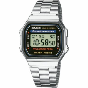 Montre Unisexe Casio A168WA-1YES Noir Argenté (Ø 36 mm)