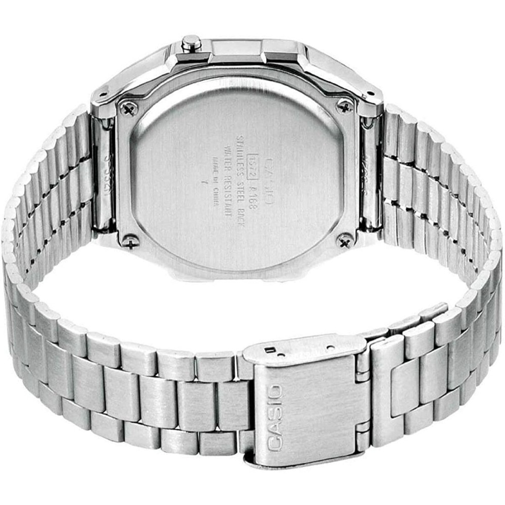 Montre Unisexe Casio A168WA-1YES Noir Argenté (Ø 36 mm)