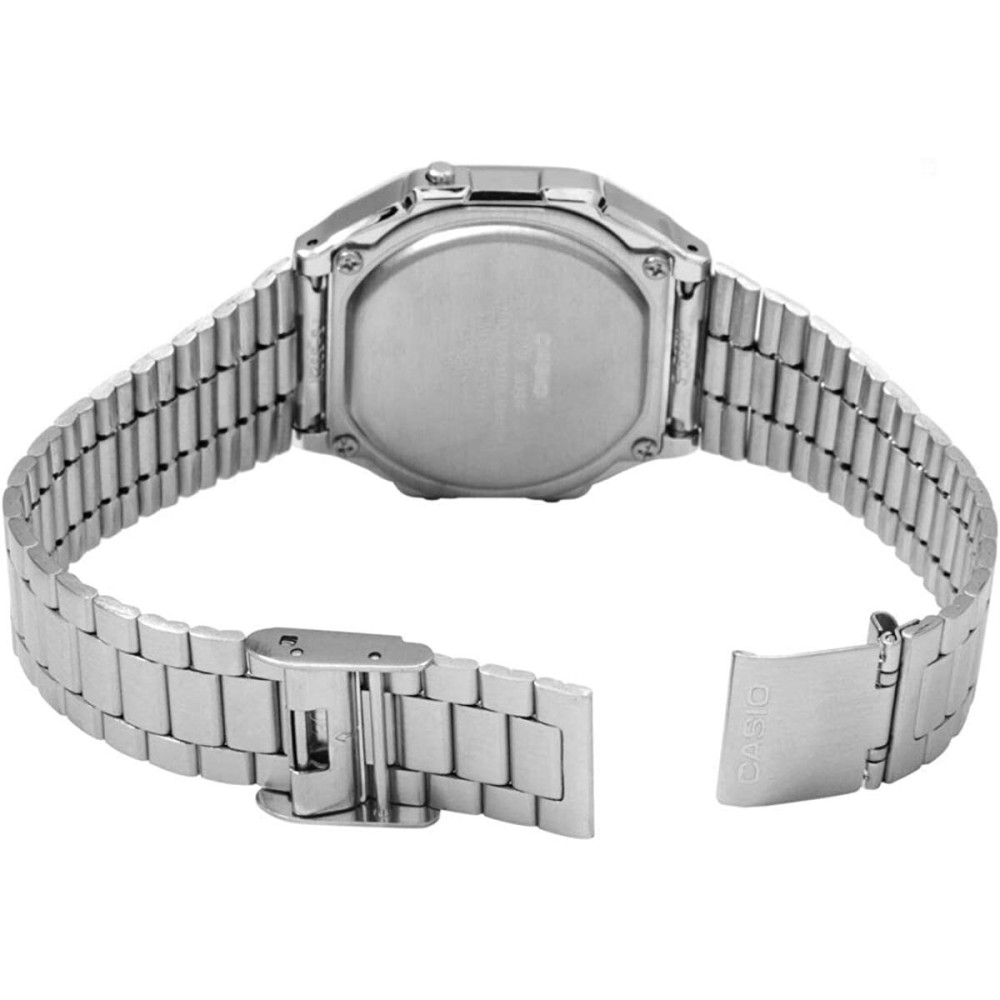 Montre Unisexe Casio A168WA-1YES Noir Argenté (Ø 36 mm)